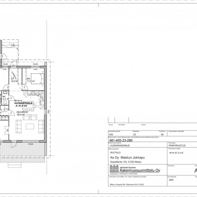 4h + k + sauna, 91,4 m2